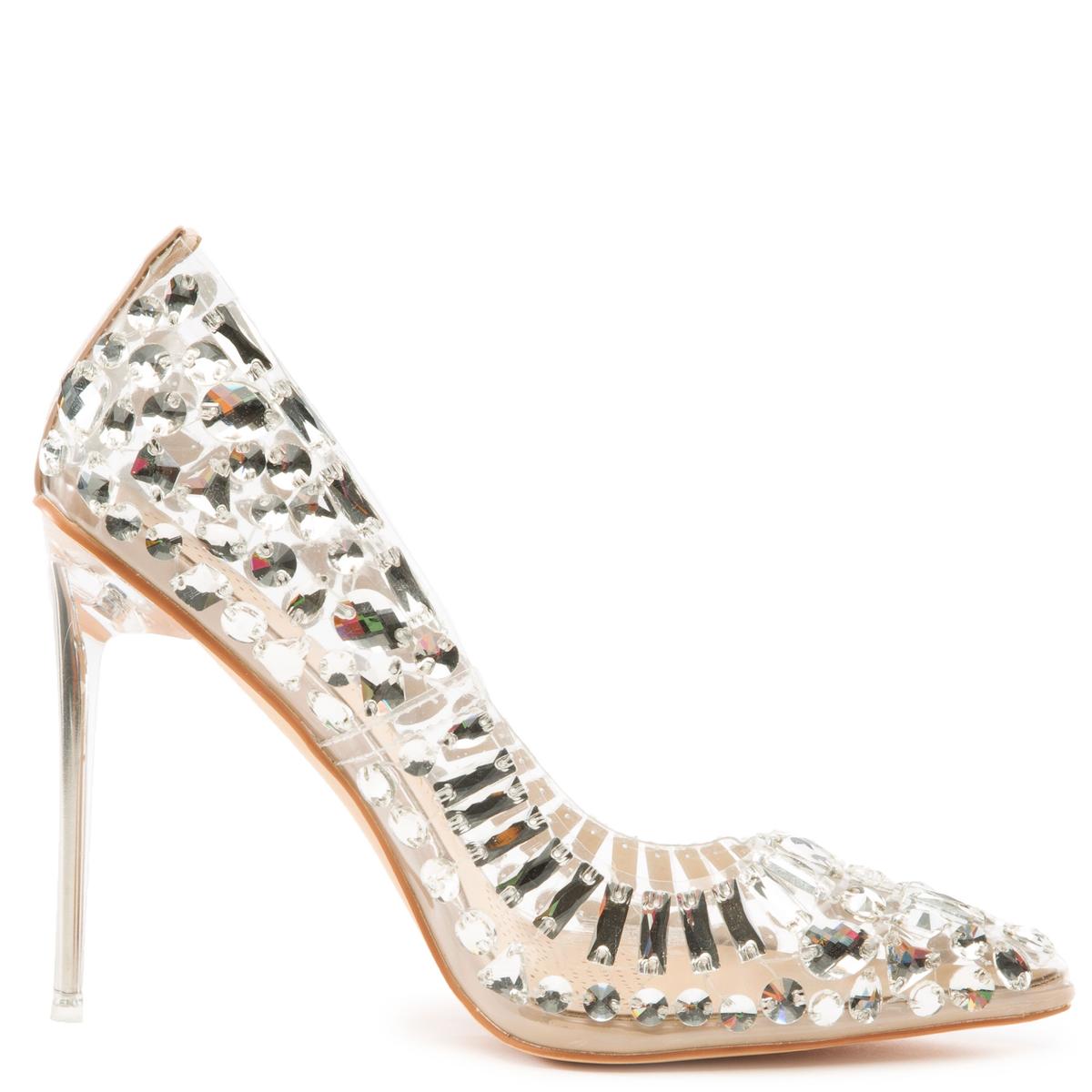 Bonnie Glass Stiletto Heel Pump