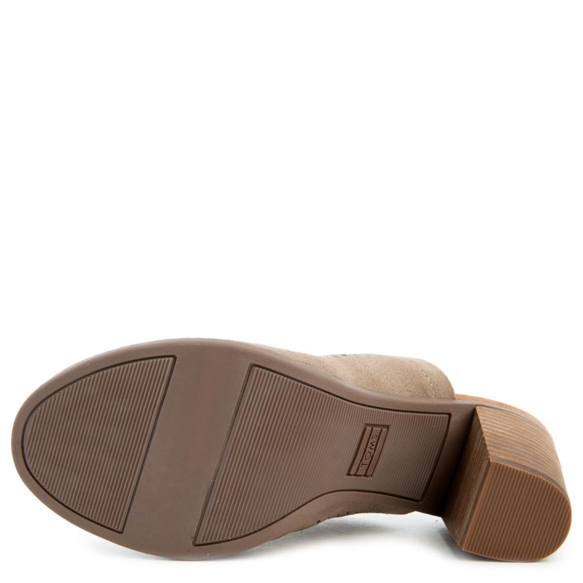 Majorca Mule Heels in Desert Taupe Suede