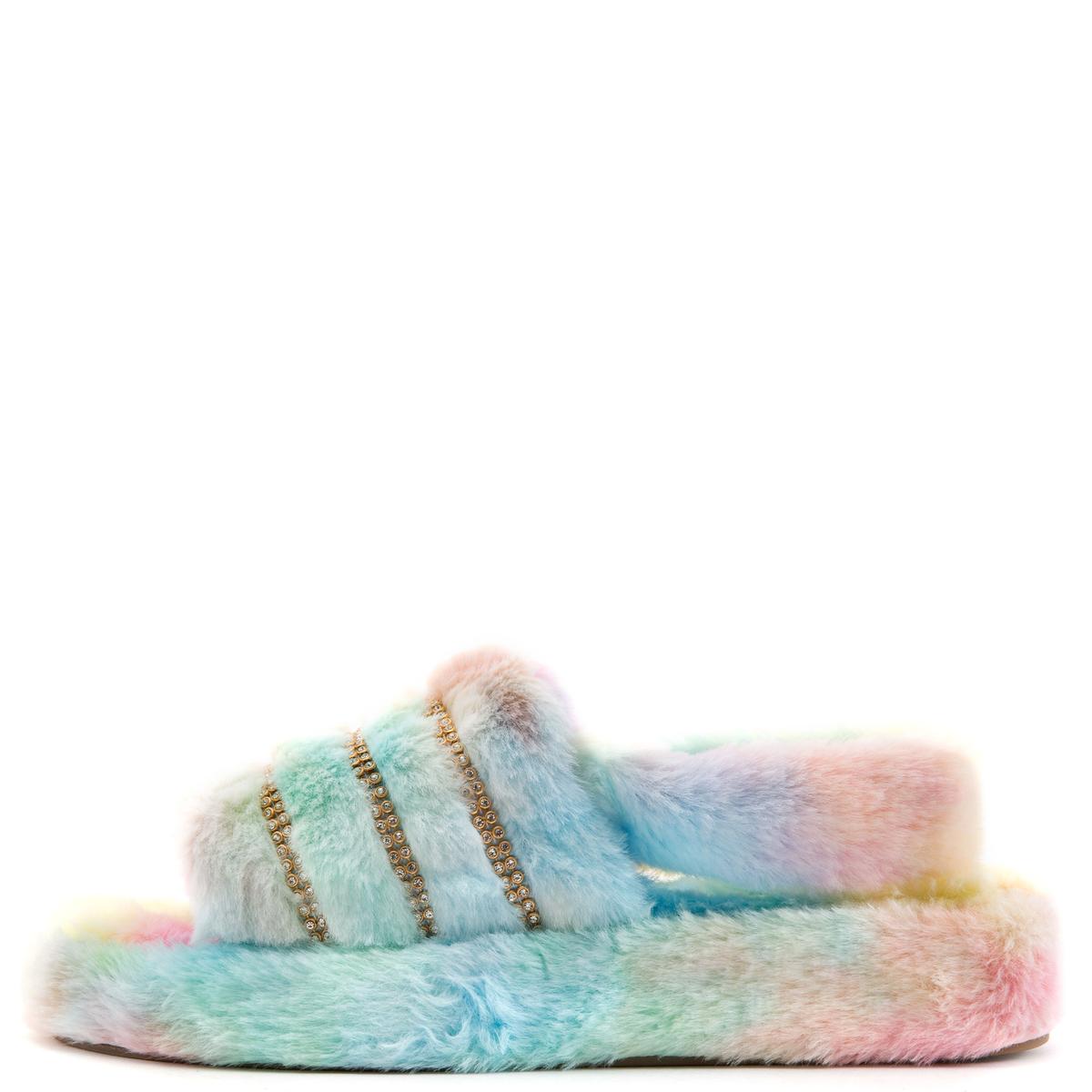 Cuddle-3 Flat Fur Sandals