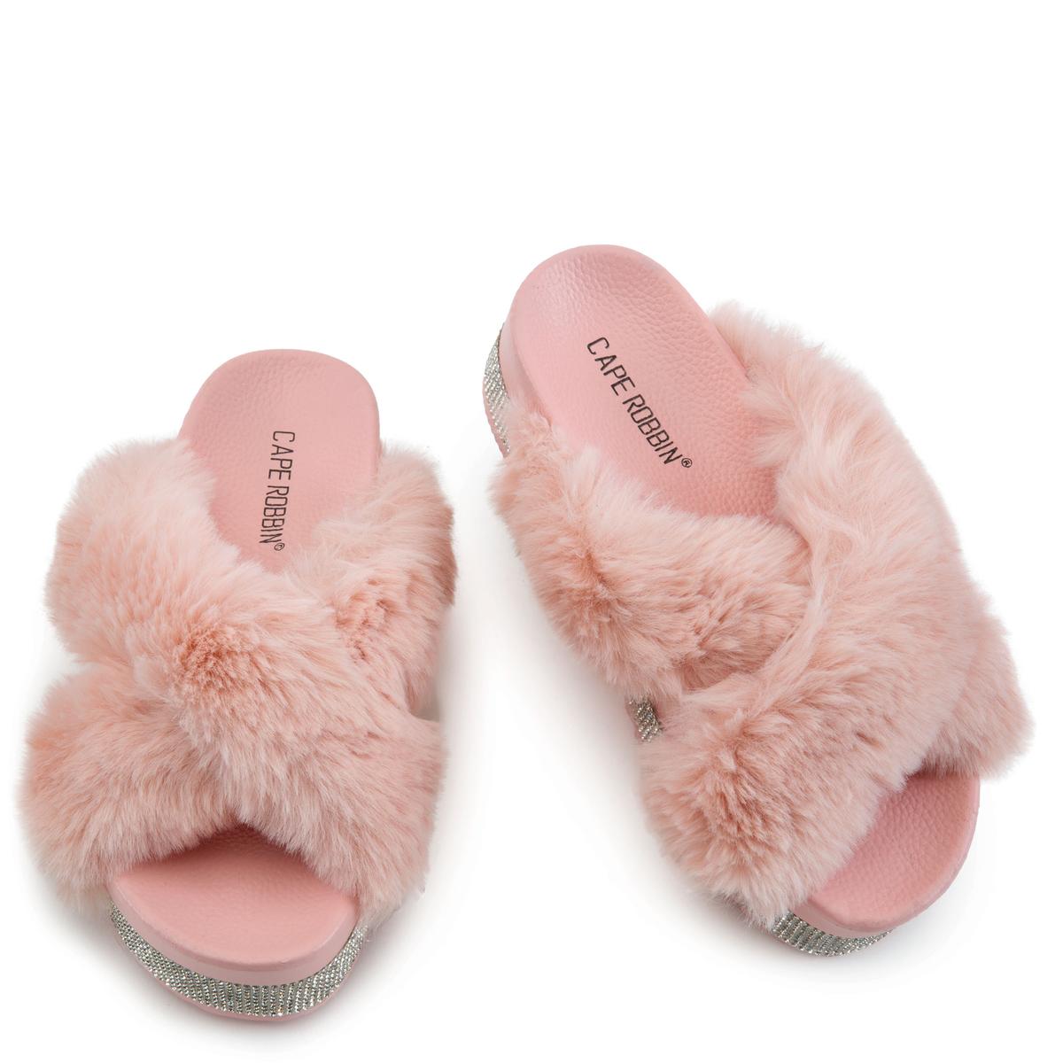 Spotty-Shi Platform Fur Slides