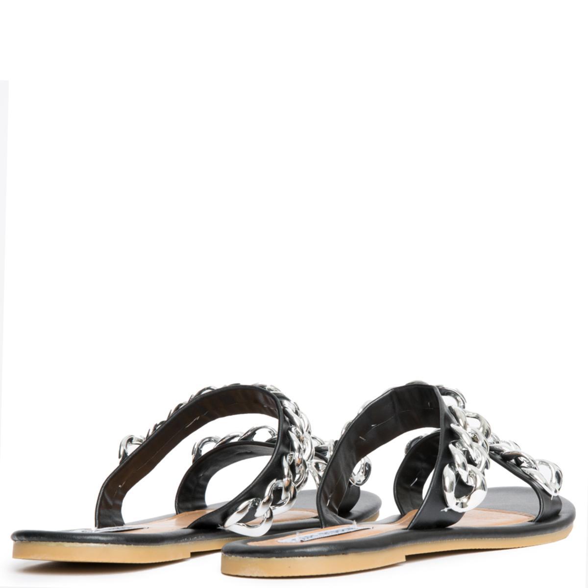 Cape Robbin Leela-8 Black Sandals BLACK