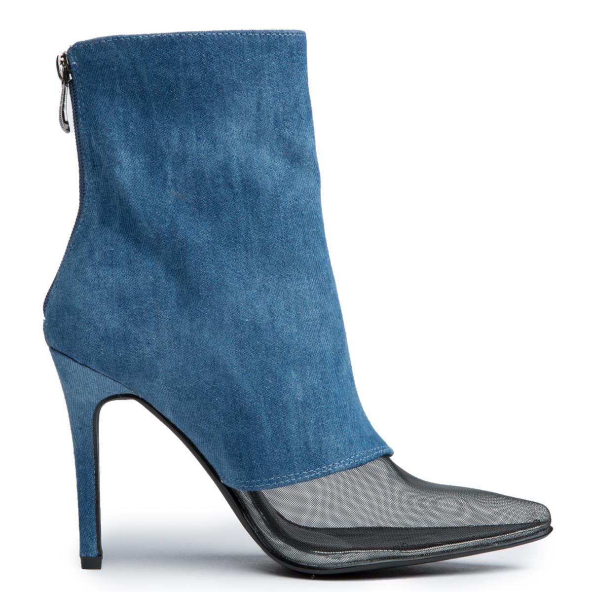 Cape Robbin Matilde-1 Demin Bootie Denim Blue