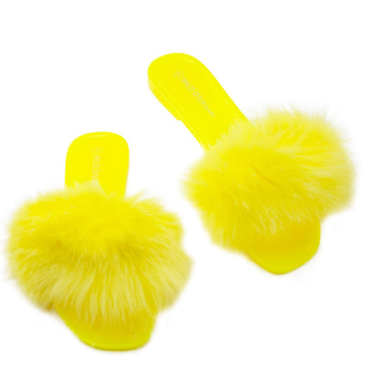 Jackie-03 Fur Sandals