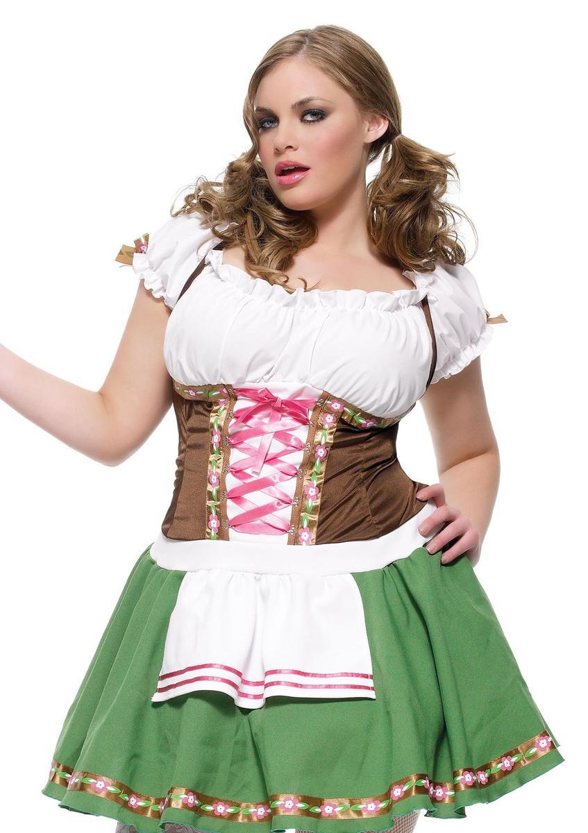 Gretchen costumes,includes dress in BROWN/GREEN