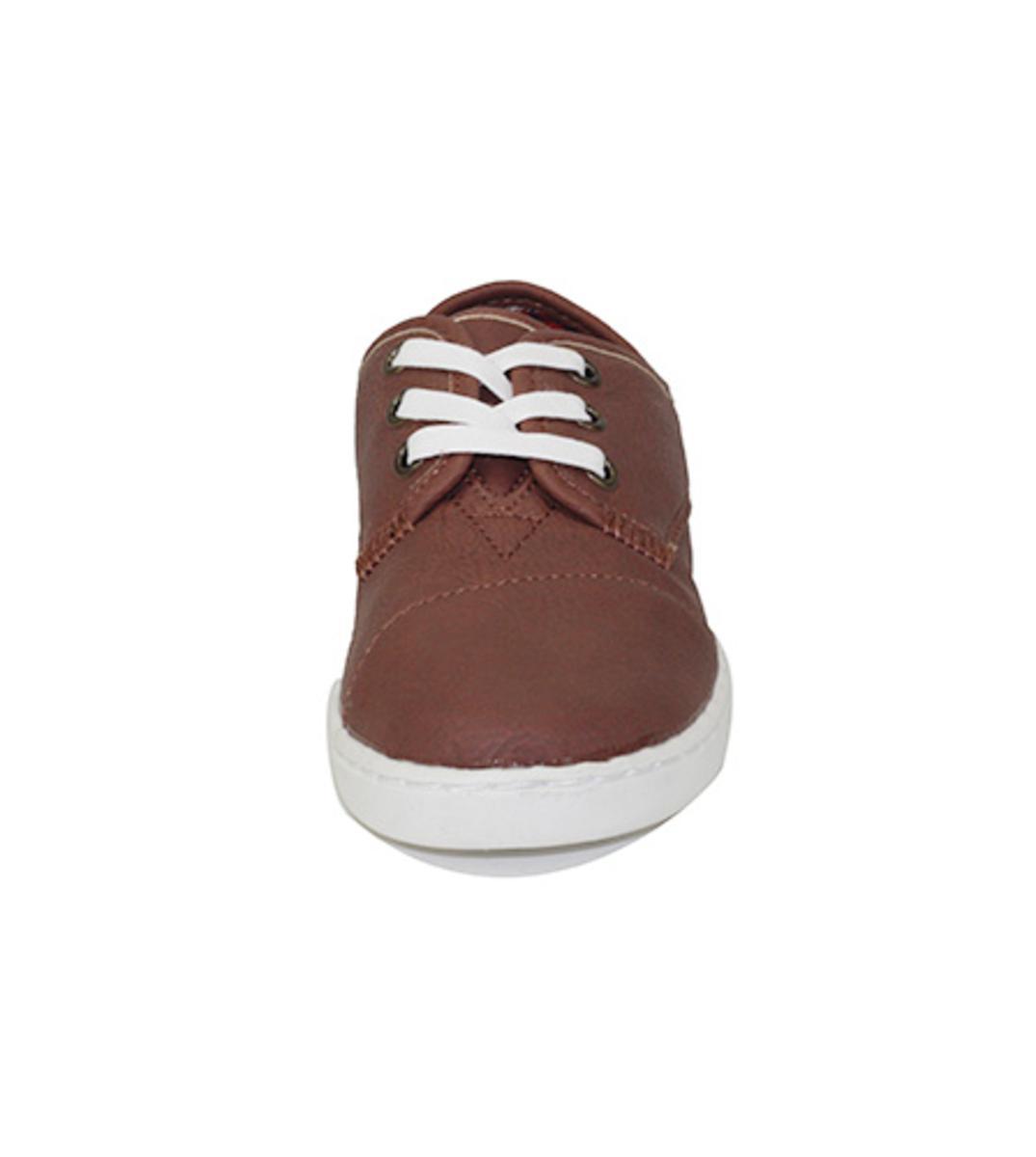 Toms for Kids: Paseo Brown Synthetic Leather