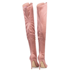 Cape Robbin Olga-26 Pink High Heel Boot Pink