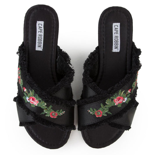Cape Robbin Coma-7 Black Sandal BLACK