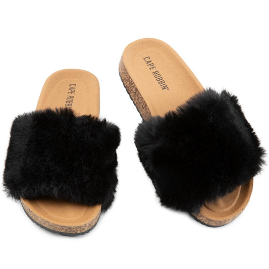 Teaneck Fur Sandals