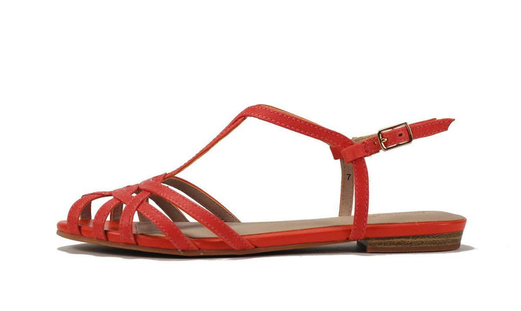 Seychelles for Women: Cant Trust Myself Melon Leather Sandal
