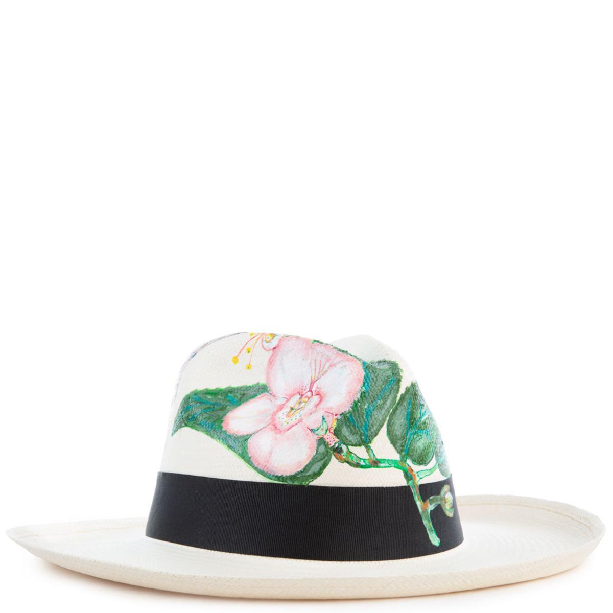 Colibri White Panama Hat Size L