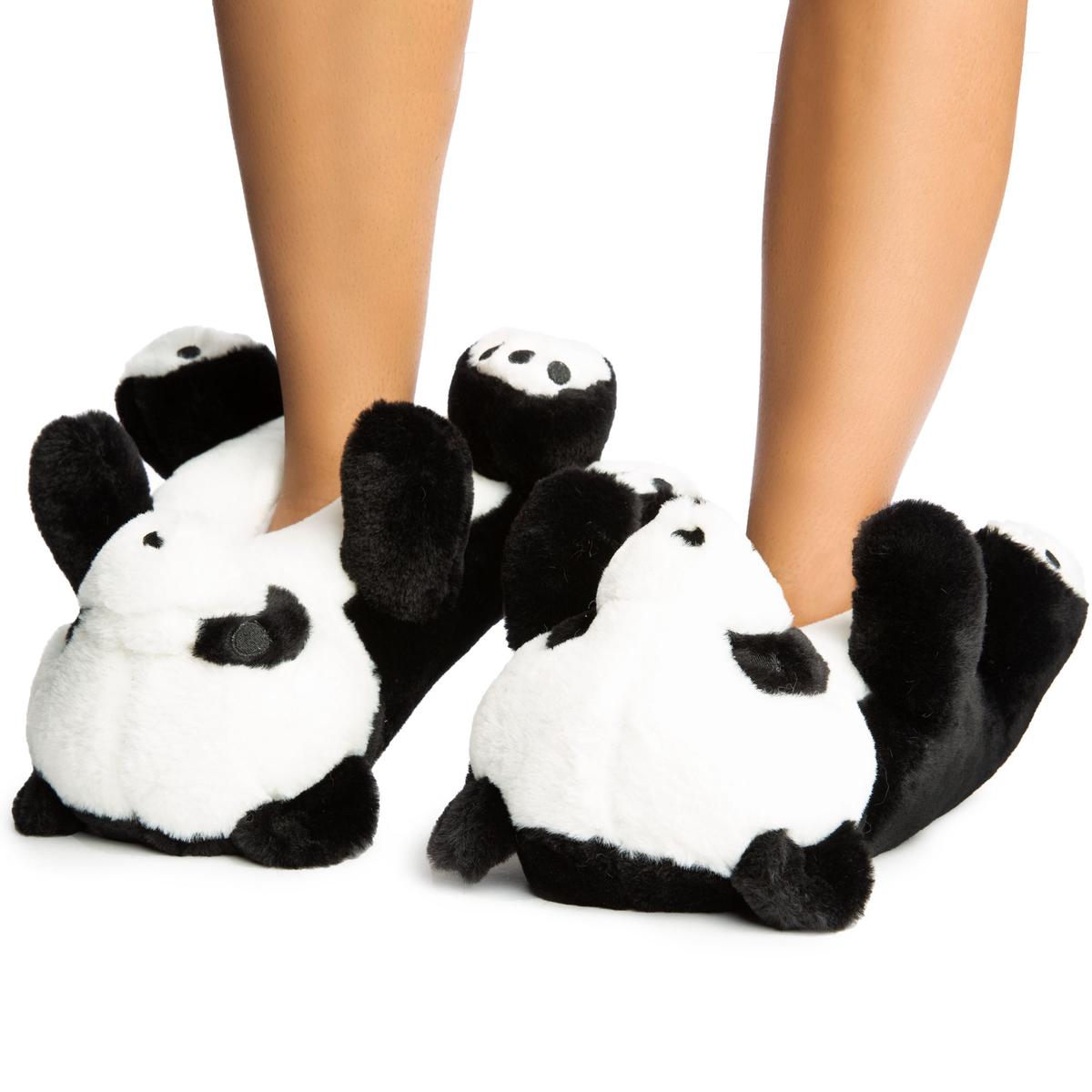 Plush-02 Panda Fuzzy Slippers