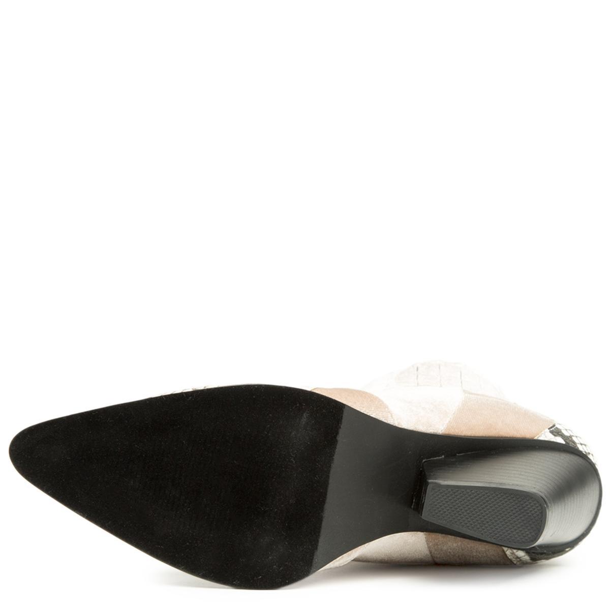 Cape Robbin Kelsey-5 Snake Bootie Snake Brown