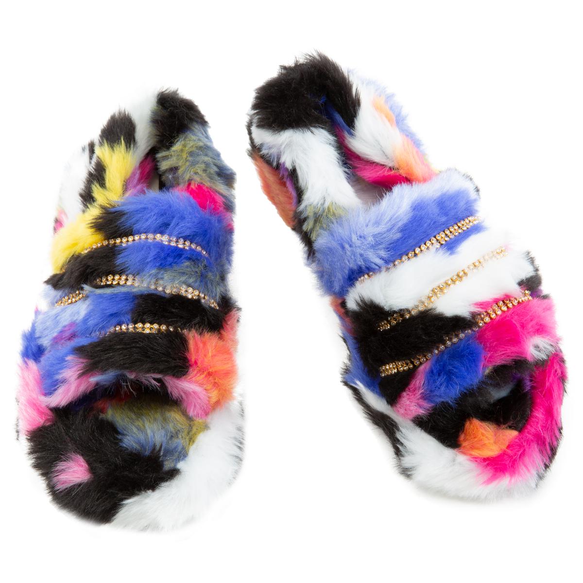 Cuddle-3 Flat Fur Sandals