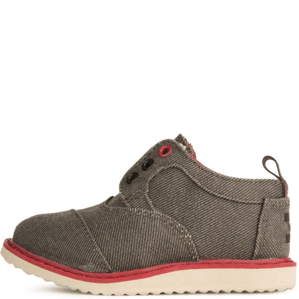Tiny Toms Brogue Ash Twill Sneakers