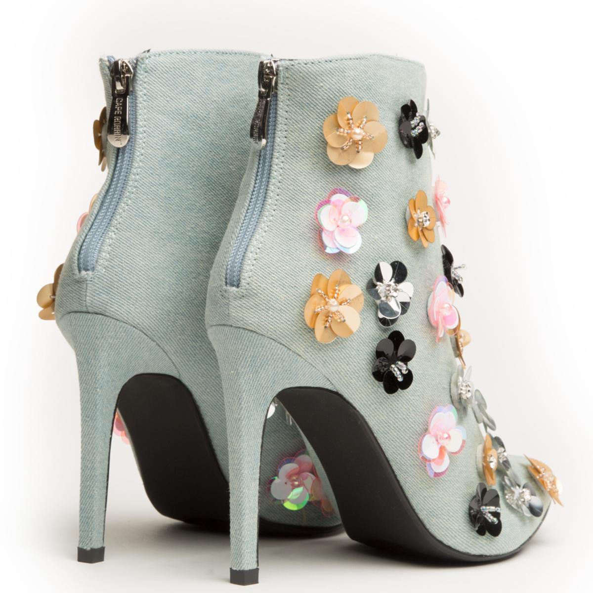 Cape Robbin Gigi-13 Denim Bootie Denim Blue