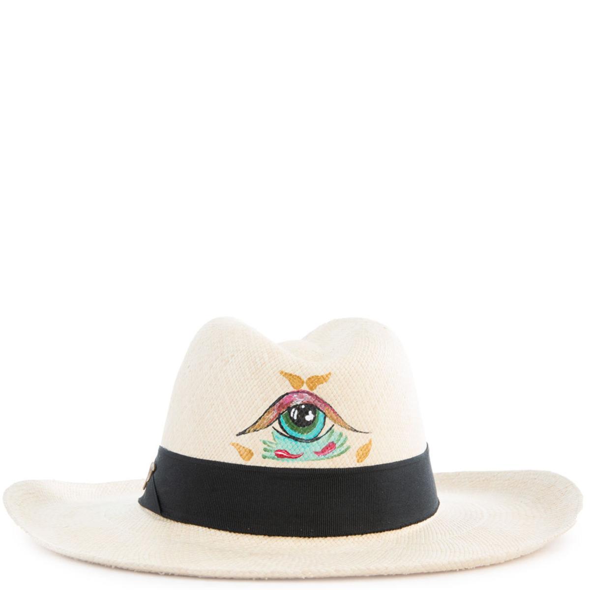 Mano De Hamsa Panama Hat Size M