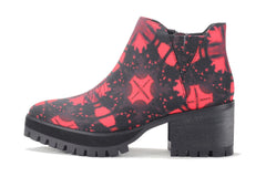 Women's Wolf Red Ankle Booties